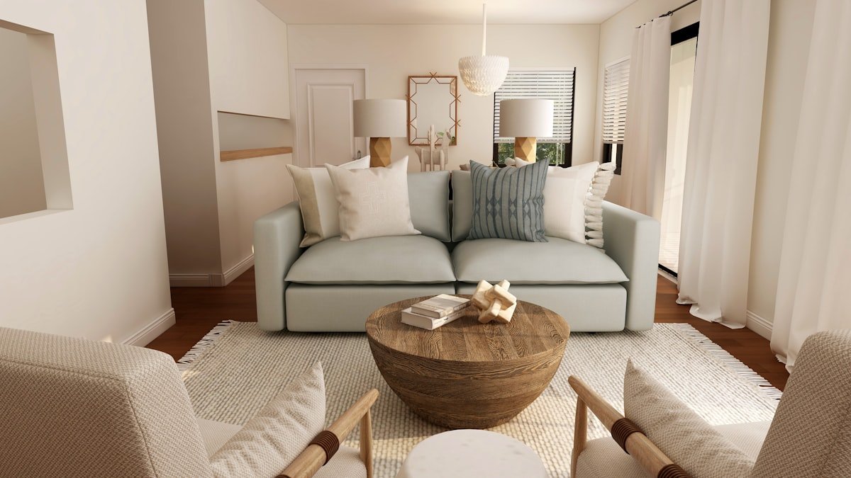 A cozy, settled bedroom corner in an apartment